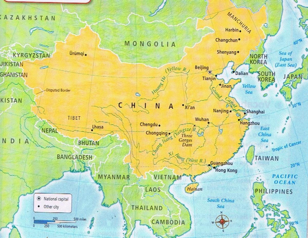 zemljevid Kitajske meje
