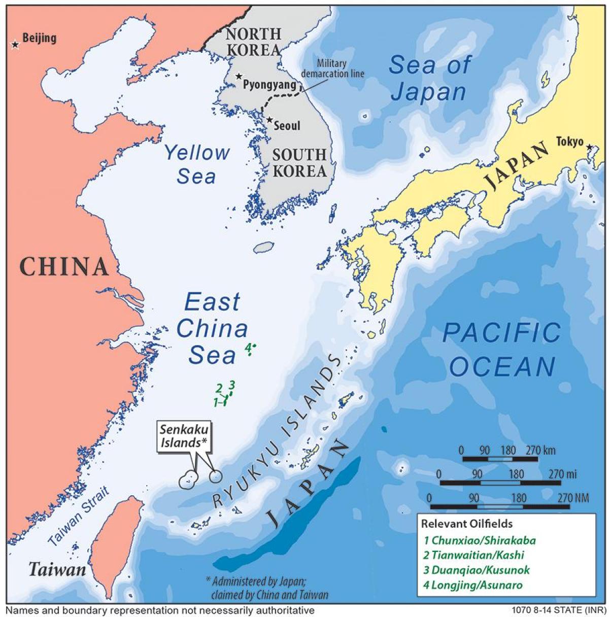 zemljevid vzhodnokitajskem morju