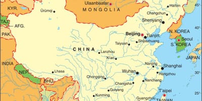 China airlines flight poti zemljevid