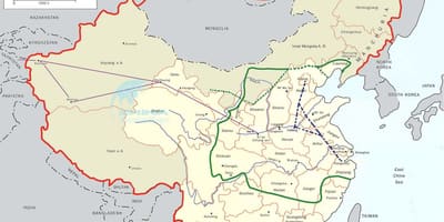 Zemljevid Kitajske grand canal