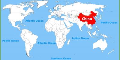 Kitajska na zemljevidu sveta