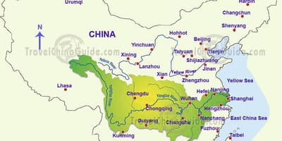 Kitajska zemljevid yangtze river
