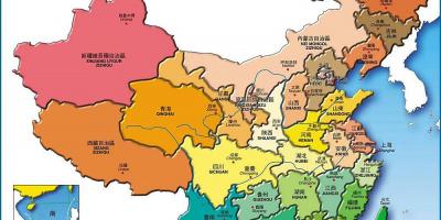 Zemljevid Kitajske province