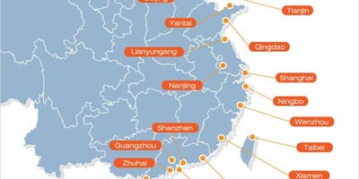 Zemljevid kitajske vrata