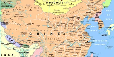 Chine zemljevid